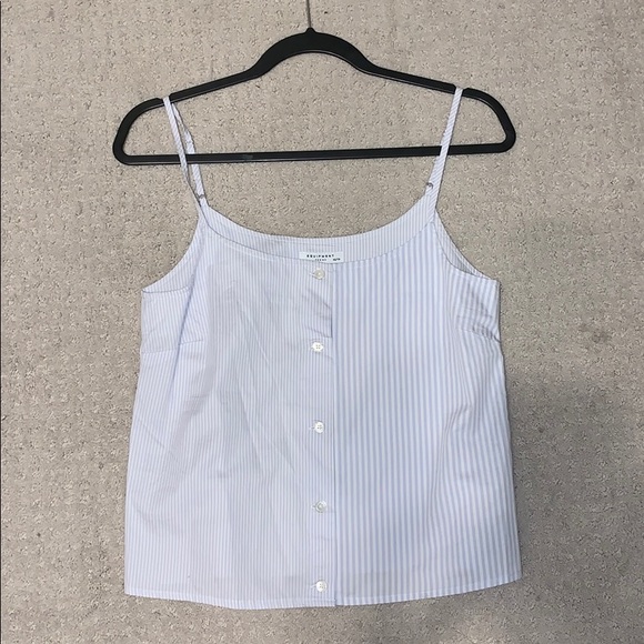 Equipment Tops - Striped button tank top Equipment Tops - Striped button tank top